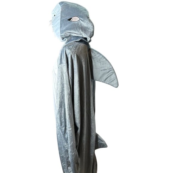 Spirit Costume One Size Unisex Shark Jumpsuit Hooded Bodysuit Jogger Outfit - Picture 4 of 15